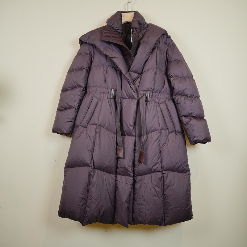 PARKVIEW/百芙川鹅绒服时尚休闲百搭女士连帽收腰中长款YK908-2