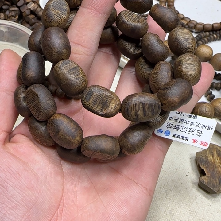 沉香手串奇楠沉香留疤单圈12g多样性发一条