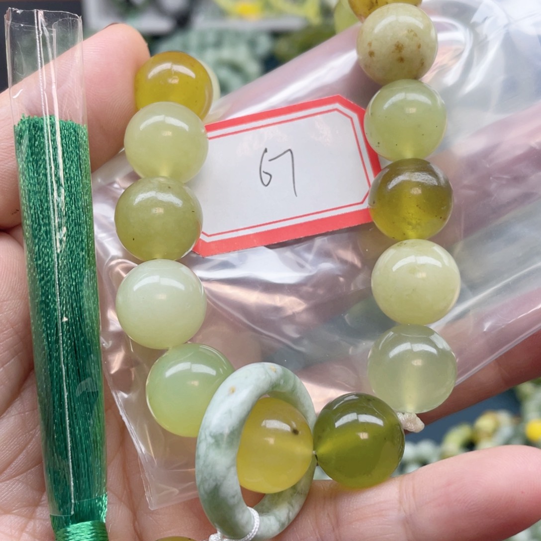 未镶嵌蛇纹石玉手串