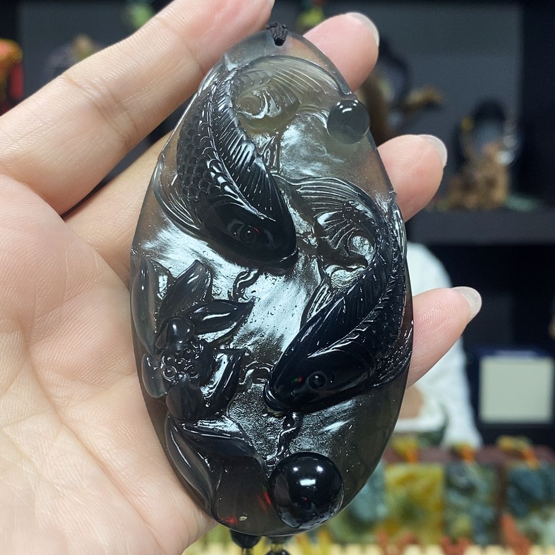 未镶嵌岫玉挂件吊坠手把
