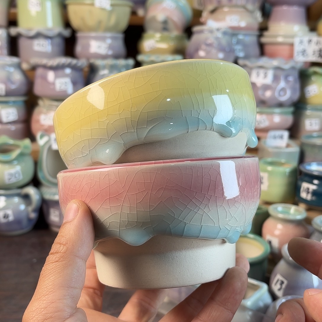 陶瓷量货/口11-12高6深浅搭配发2