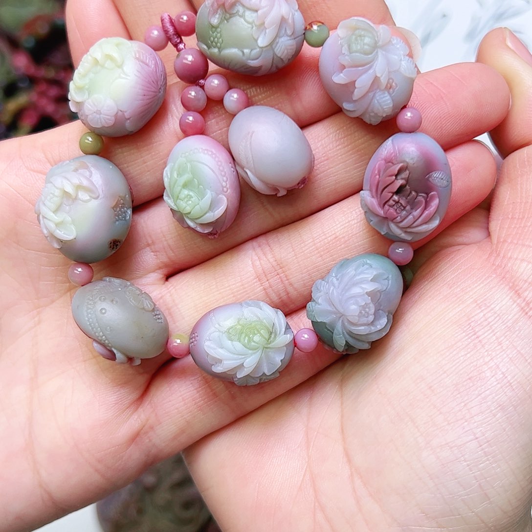 玛瑙/玉髓吊坠未镶嵌醉**颜手串