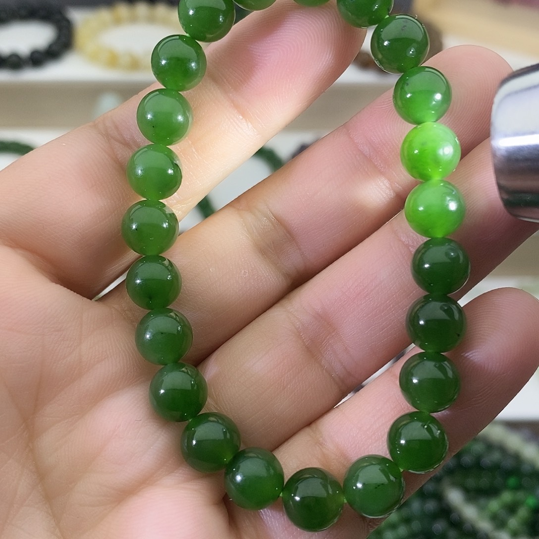 和田玉未镶嵌手链