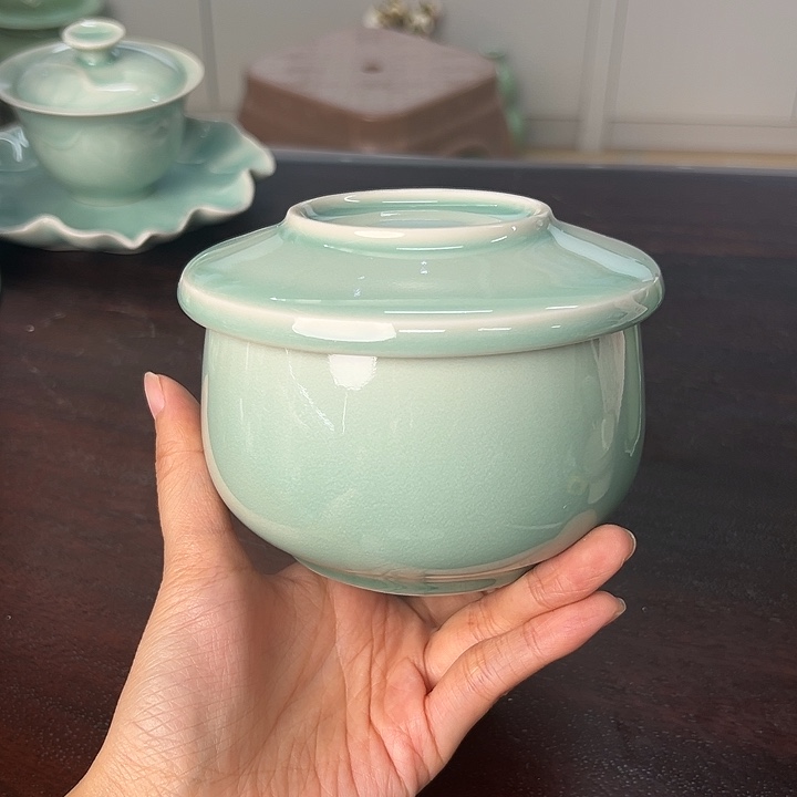 龙泉云间青瓷小米茶器