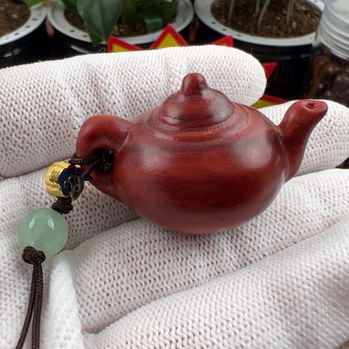 木海南红降树心把把壶福利