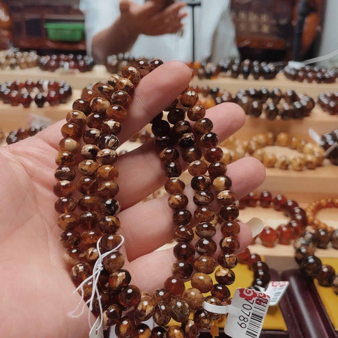 未镶嵌琥珀手链9➕