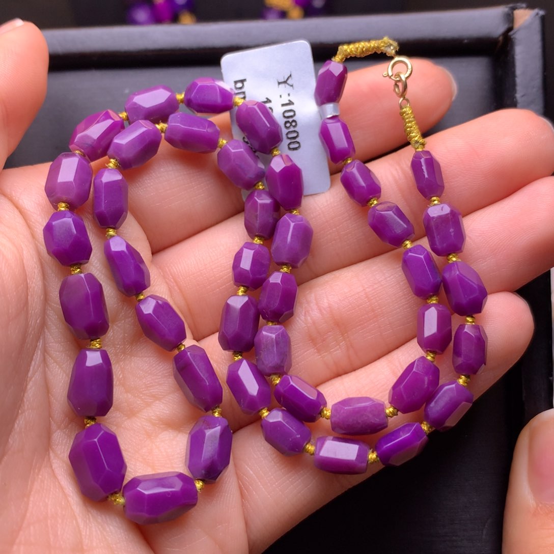 苏纪石（舒俱来）18K金镶嵌项链