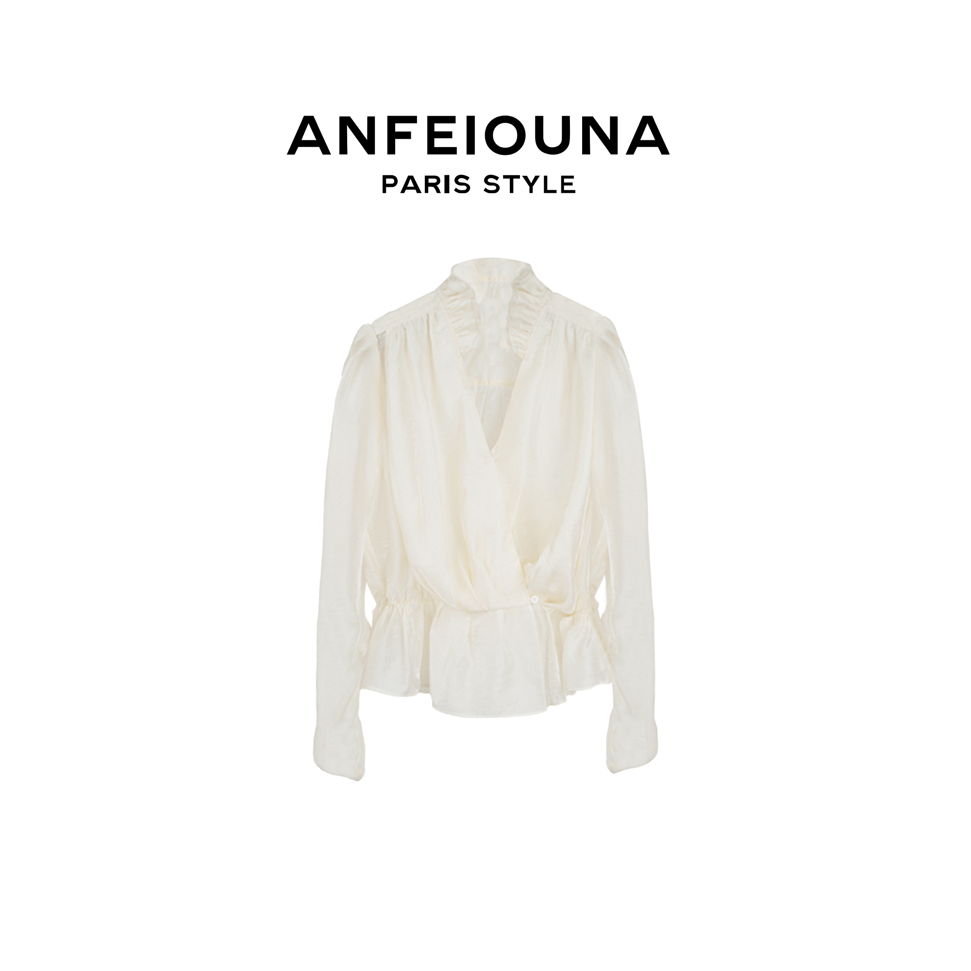 2025新款设计感收腰不规则月光繁星衬衫上衣6529