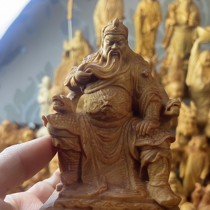 柏木（崖柏）崖柏关公高10公分