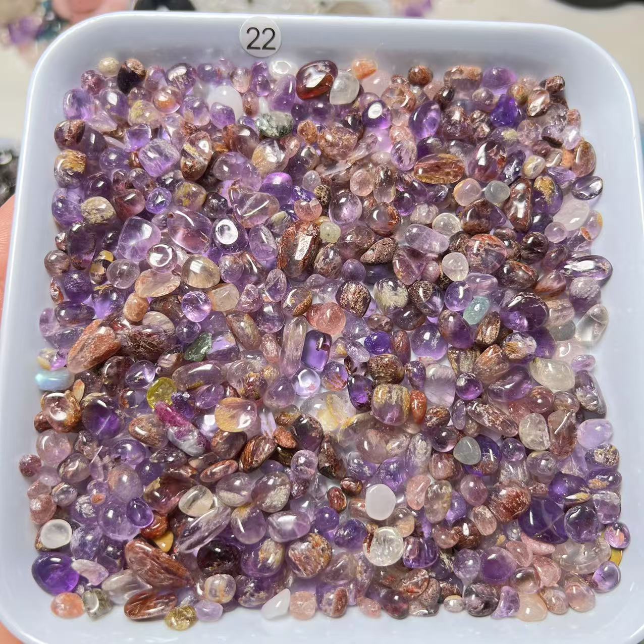 紫消磁石鱼缸花盆造景装饰石