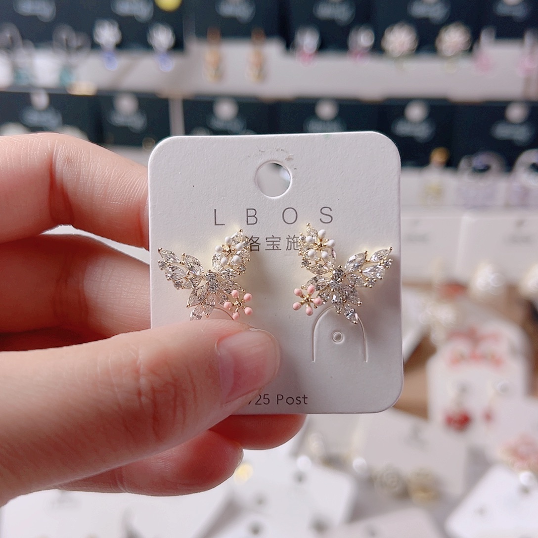 锆石纯铜合金耳环的