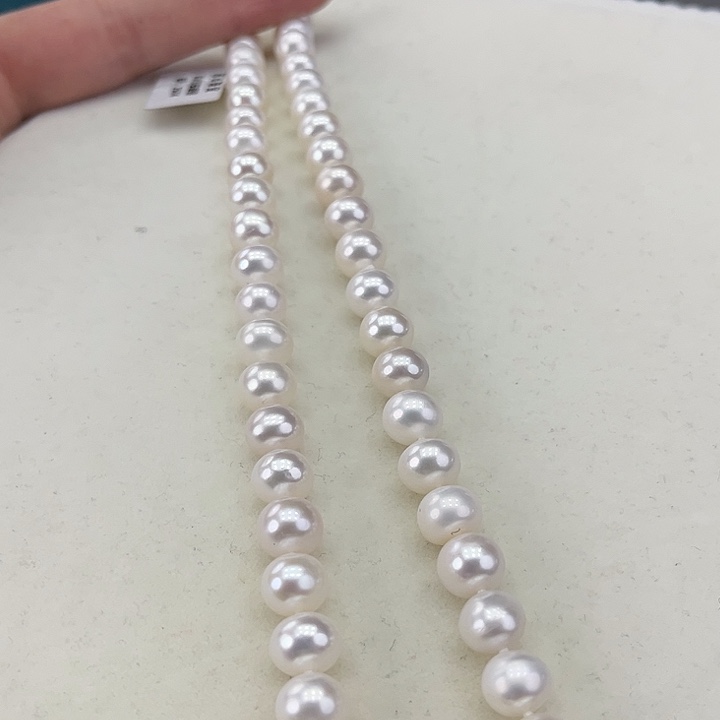 淡水珍珠颈饰银S925镶嵌卡9炫彩高品