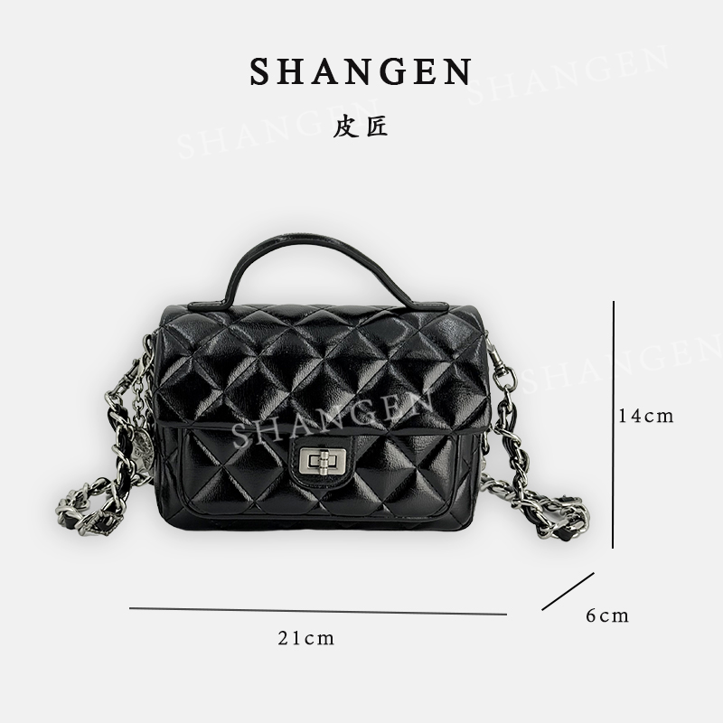 【尚恩CC】SD-5192-小香黑-轻奢时尚女士新款手提单肩斜挎包