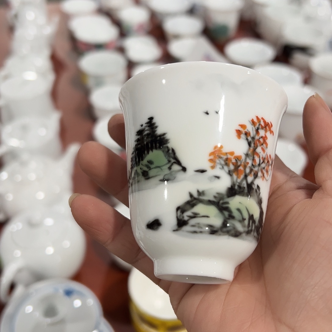 醴陵瓷直播供货基地老师作品100毫升