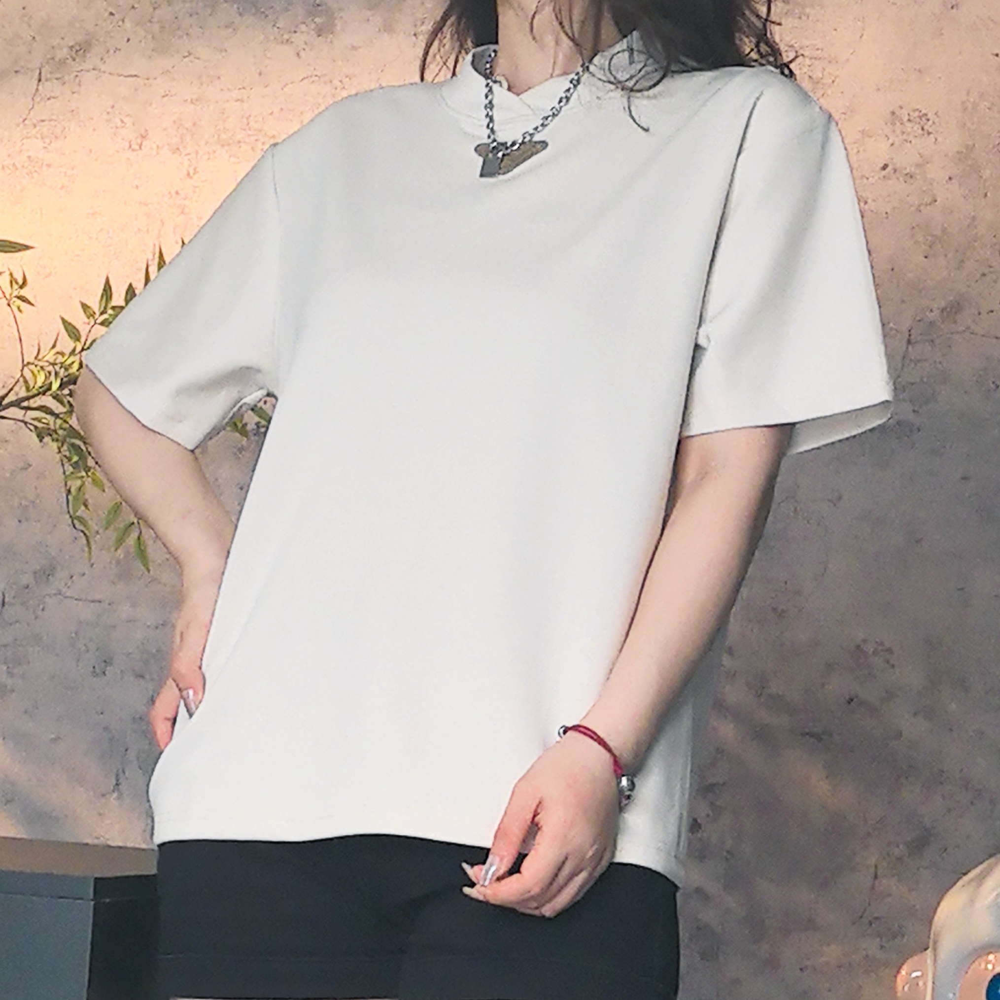 【林百万专属】美式夏季休闲百搭情侣款个性短袖T恤S0025