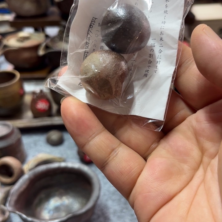 备前球球茶杯茶宠