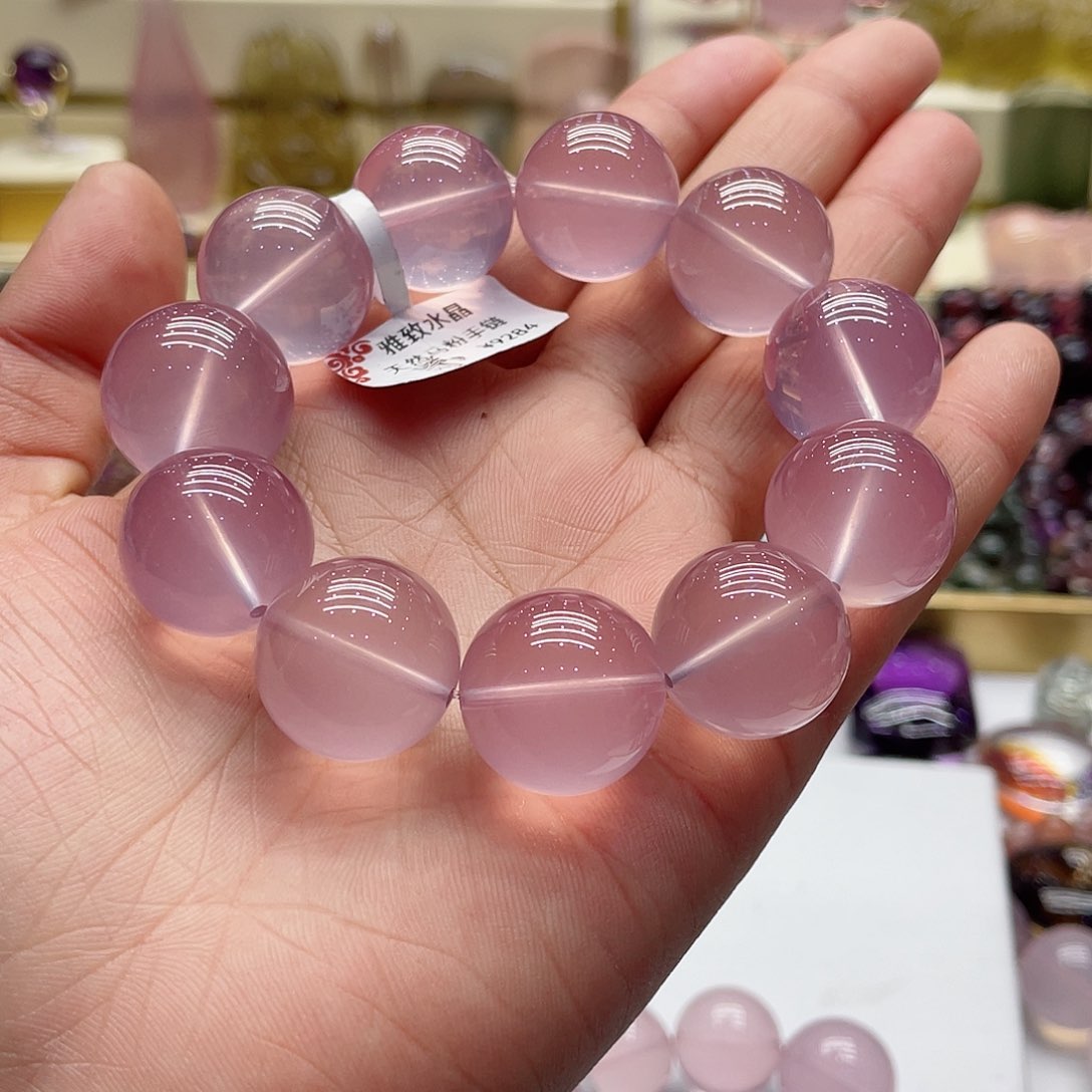 水晶手链未镶嵌大*粉晶