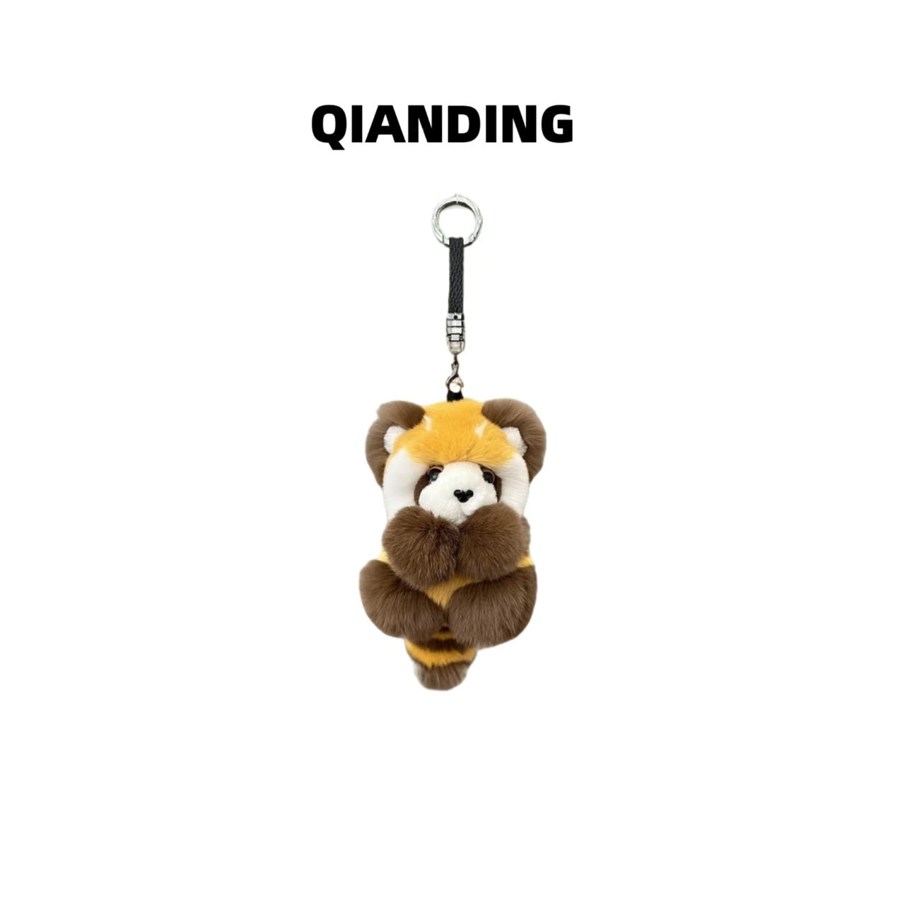 【QIANDING】【小浣熊】小浣熊毛绒包包挂件25080