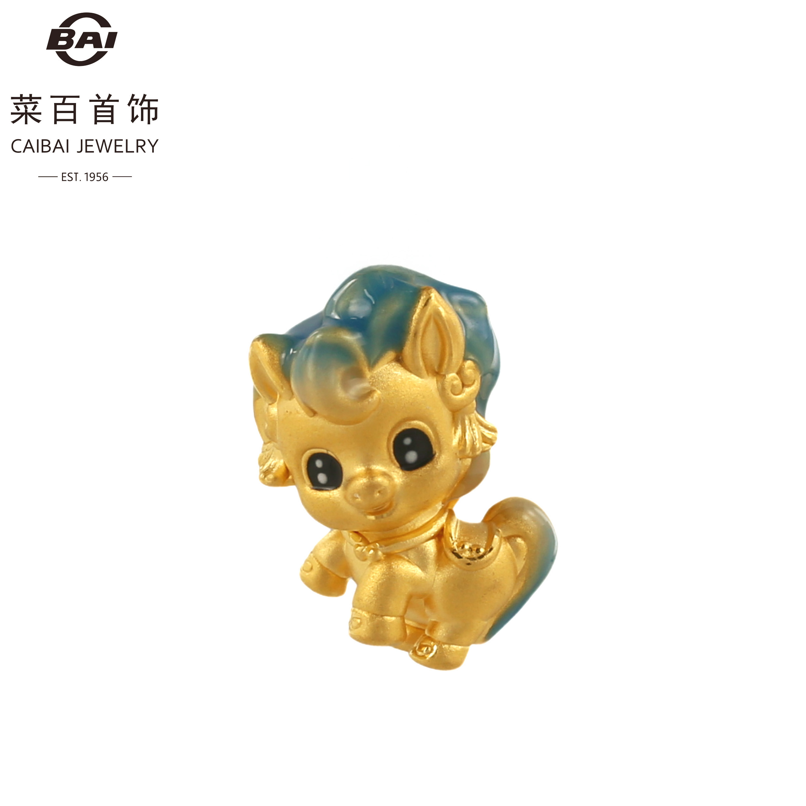 CBAI/菜百LX 足金饰品 小马多多系列 多慧