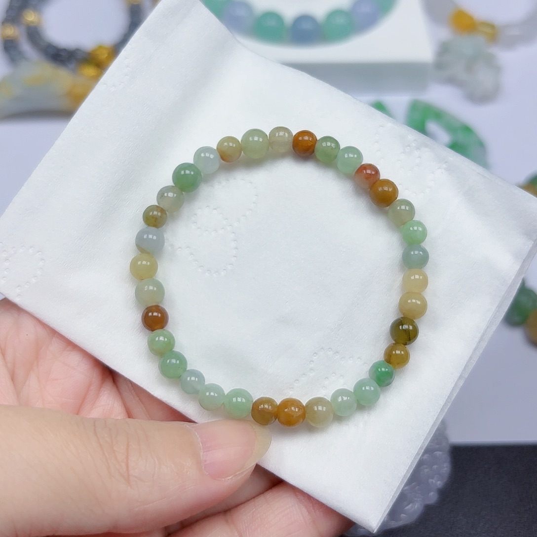 翡翠手链未镶嵌手串