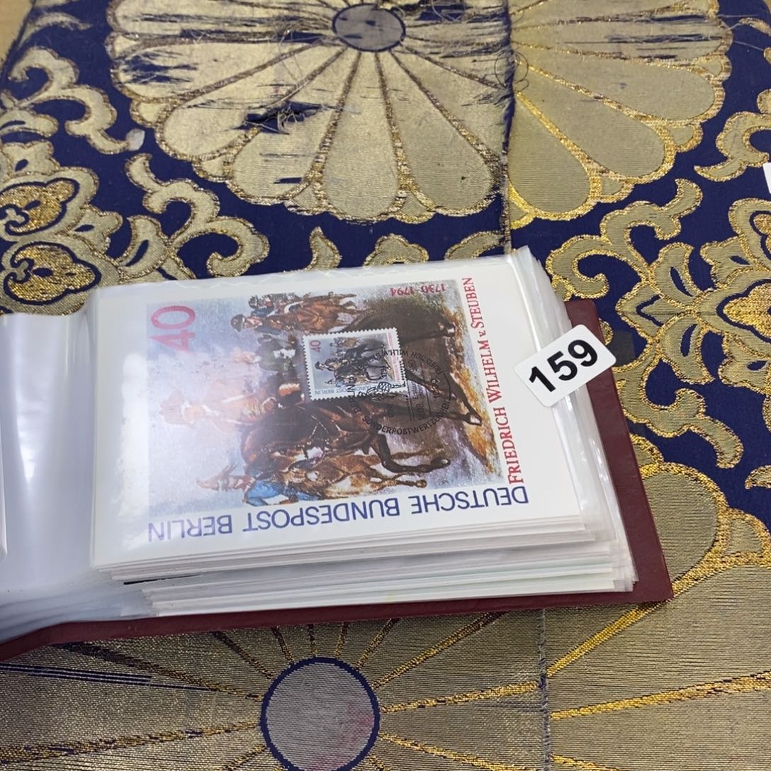 外国邮票明信片一本