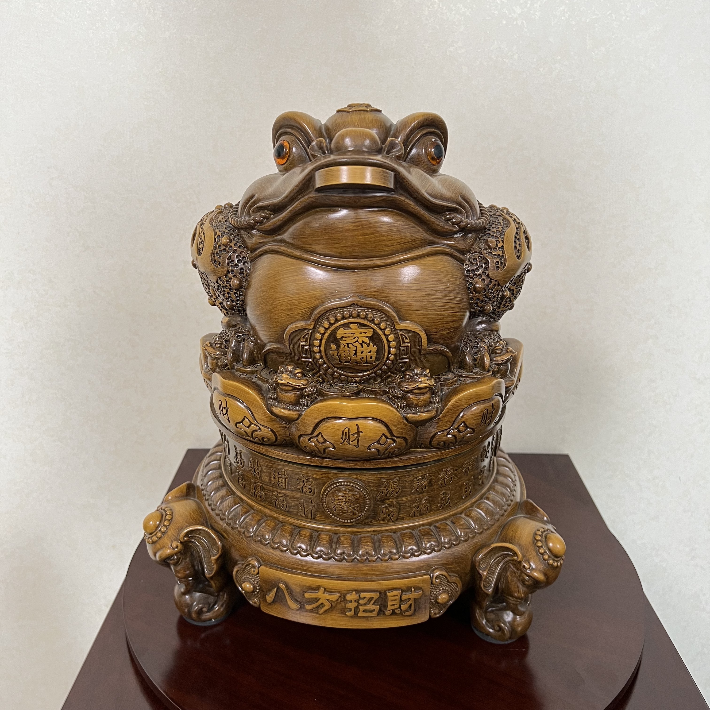 新中式金蟾装饰品工艺品摆件入户玄关公司店铺开业送礼物客厅家里