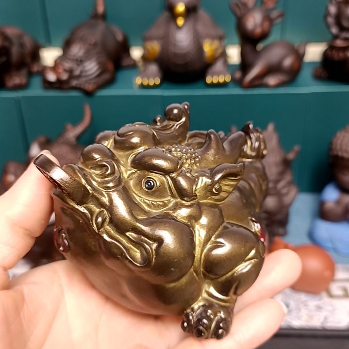 茶宠变色金蟾茶宠摆件