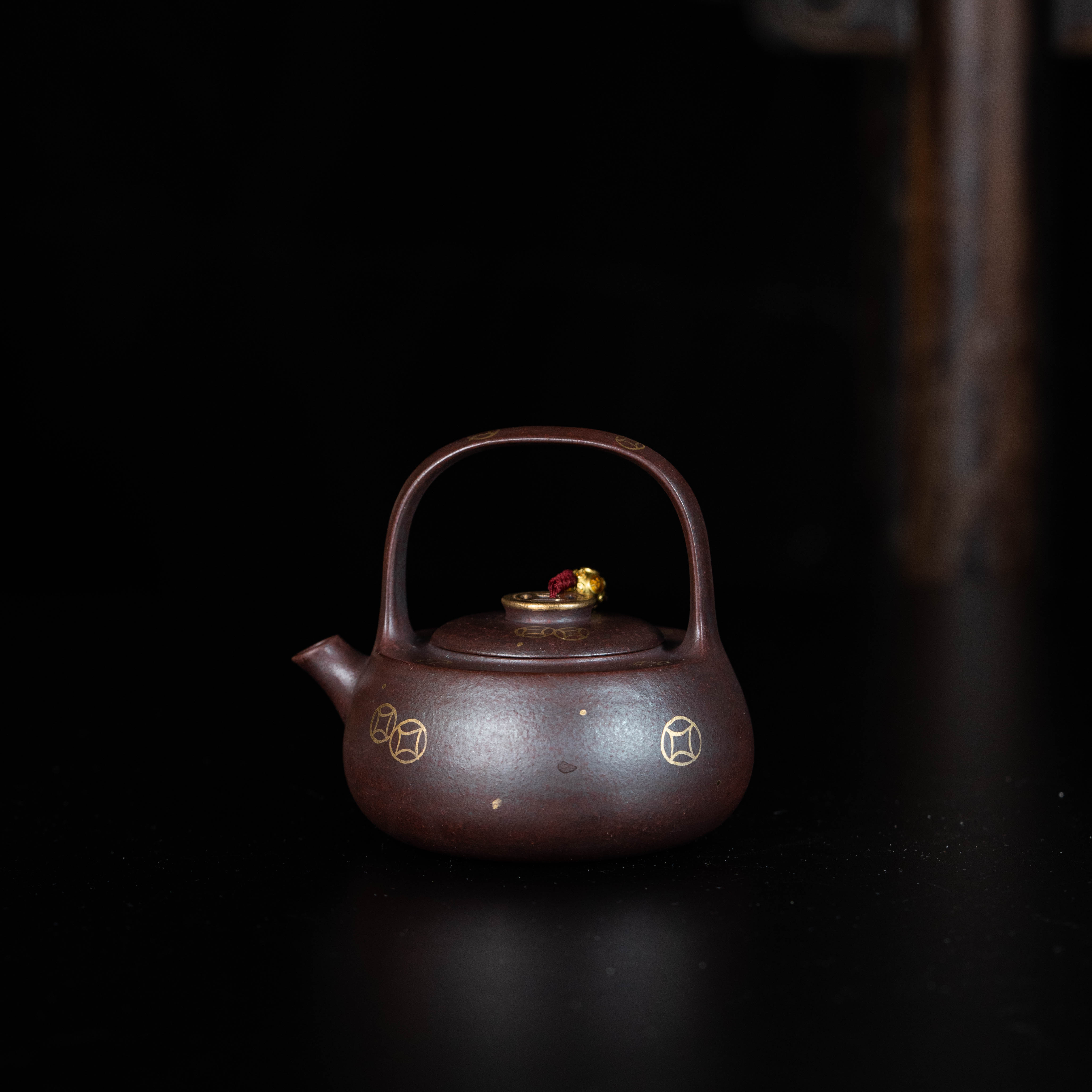 【亦缶】狂飙壶—金满罐 龙血砂柴烧250cc 家用紫砂壶