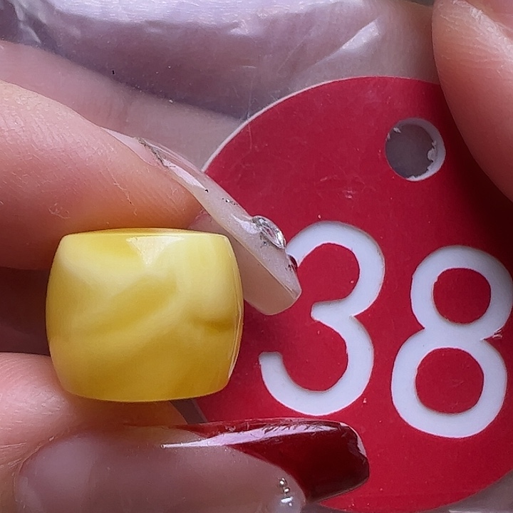 蜜蜡未镶嵌珠宝奇石微瑕12.5mm直切