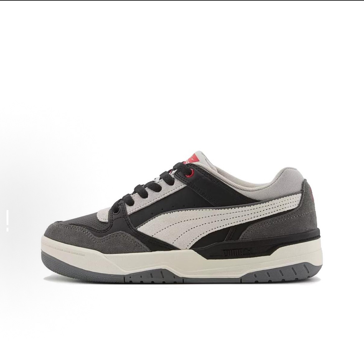 38码 PUMA 织物人造革皮革 舒适 低帮 板鞋 黑灰色 400214 03