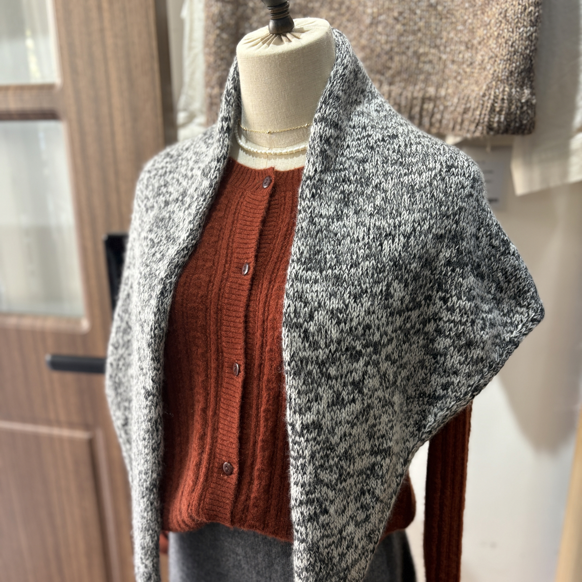 大披肩高品质羊绒线加桑蚕丝羊绒手工编织材料包