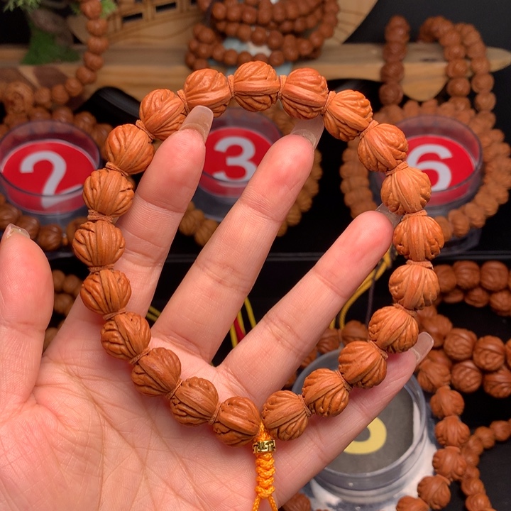 桃核吊坠1.4野生火麒麟手串