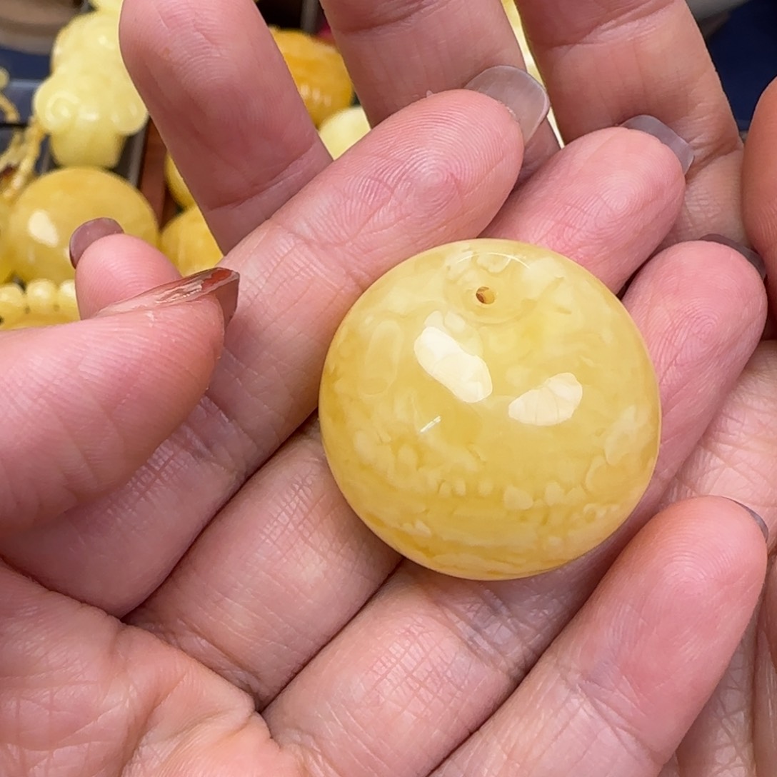 蜜蜡颈饰未镶嵌天然蜜蜡