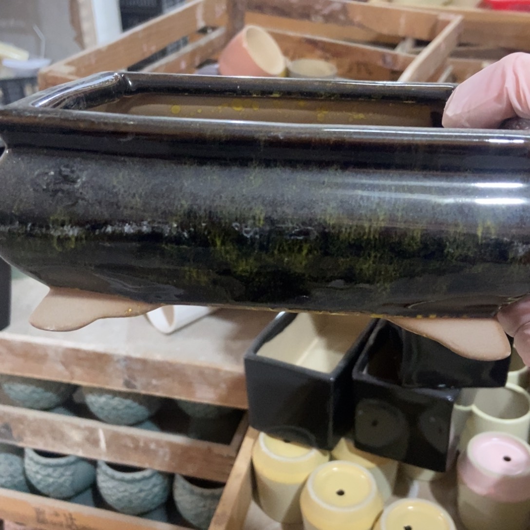 红陶微瑕高温陶瓷花盆