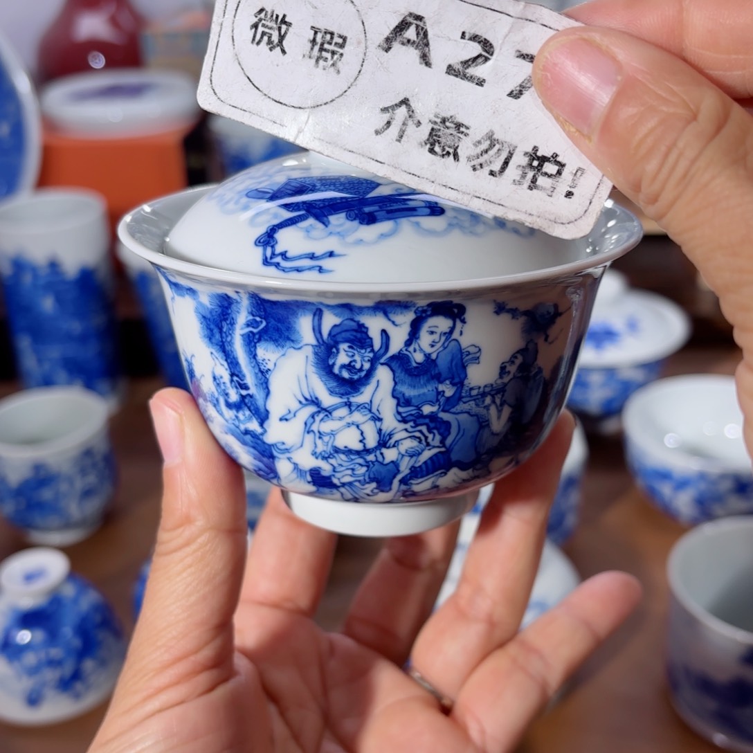 杯全手工全手绘陶瓷