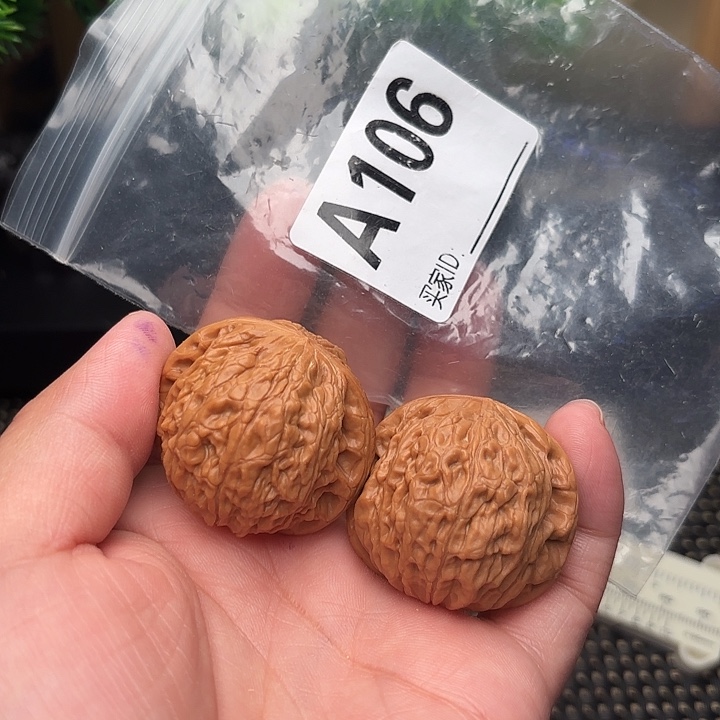 把件桃核核桃铁锤36