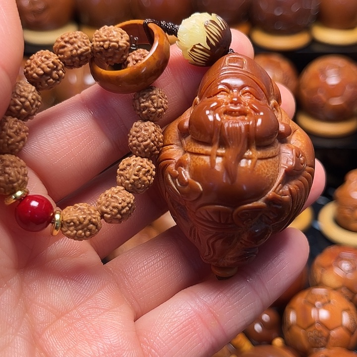 橄榄核手串/手链财神一个68