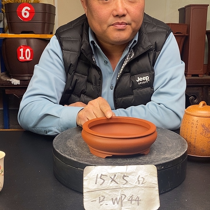 紫砂花盆货号一只