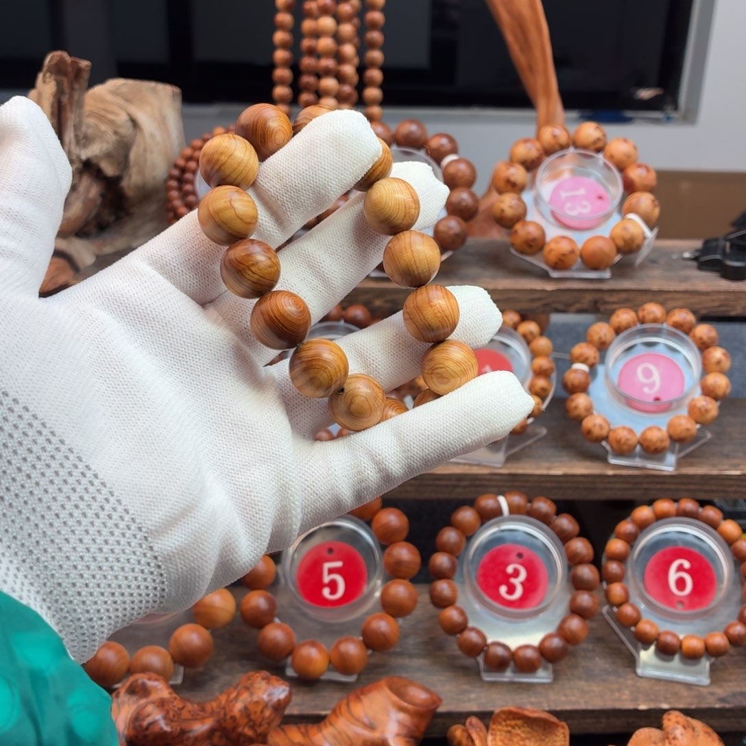 射***n柏木（崖柏）手串/手链15龙胆水波