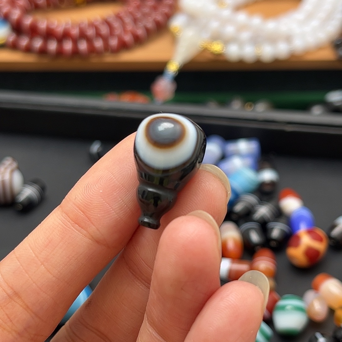 玛瑙/玉髓合金单珠