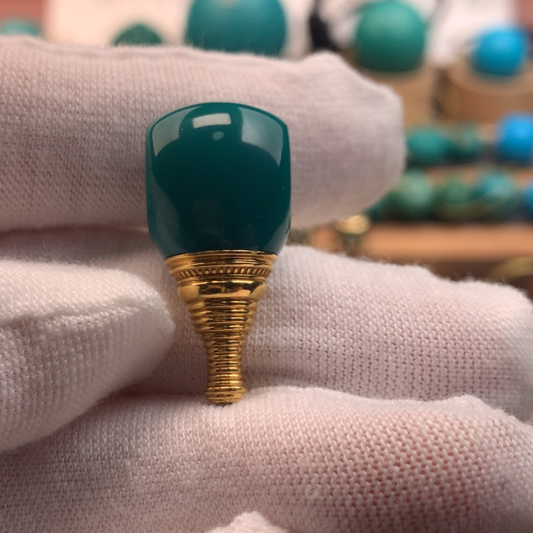 绿松石足金镶嵌珠宝奇石13m