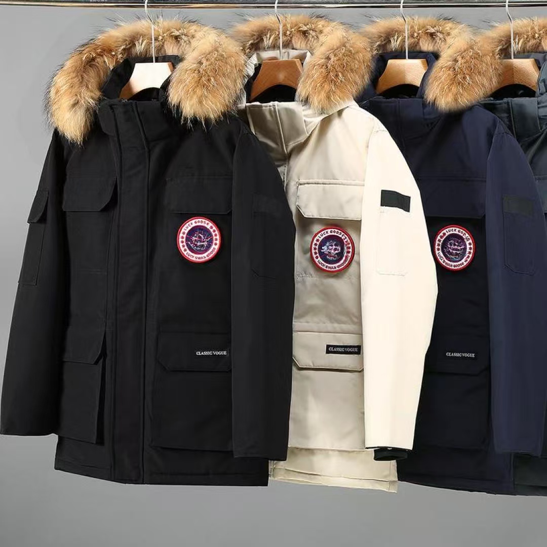 大鹅羽绒男女情侣冬季极寒08远征工装加厚高版本外套户外羽绒衣