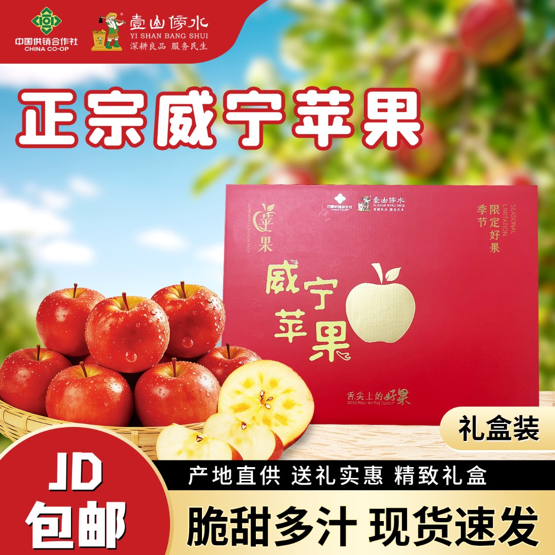 贵州威宁杨华苹果礼盒装8个装（4斤装）现摘顺丰包邮