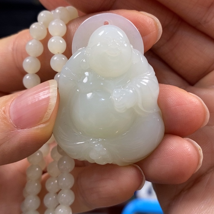 欧***.和田玉未镶嵌颈饰