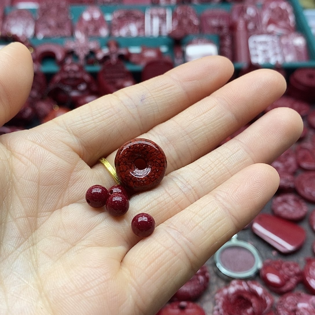 天然辰砂朱砂吊坠