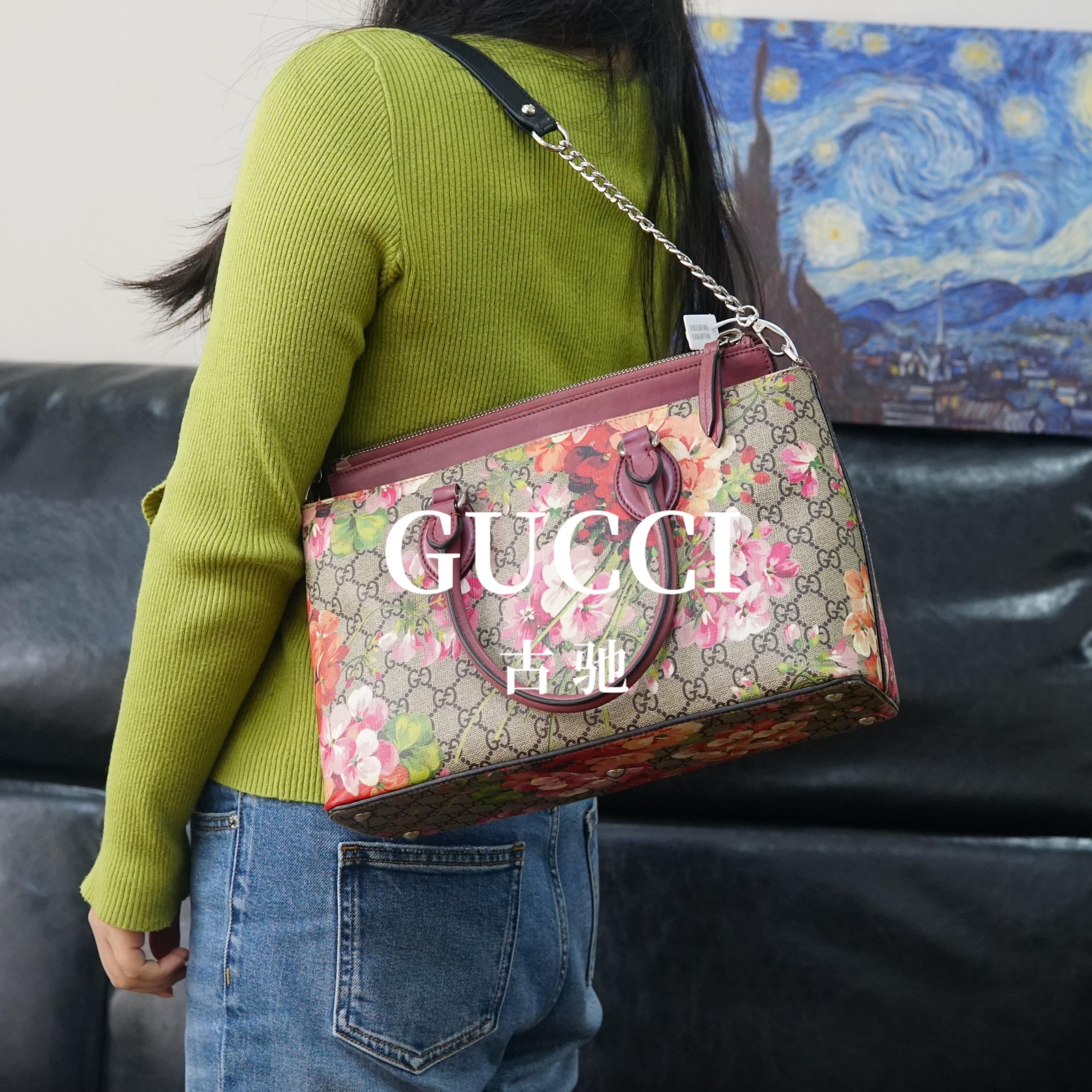 95新 GUCCI/古驰 老花单肩包/WJ02608024/8024