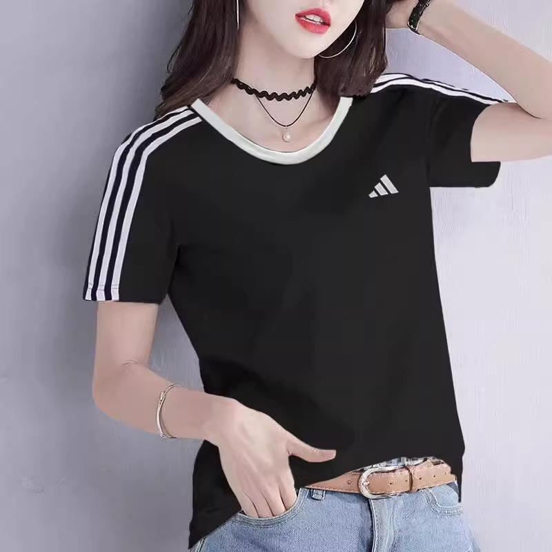 【达人专属】Adidas阿迪达斯女装短袖新款圆领T恤透气休闲服 JY7612