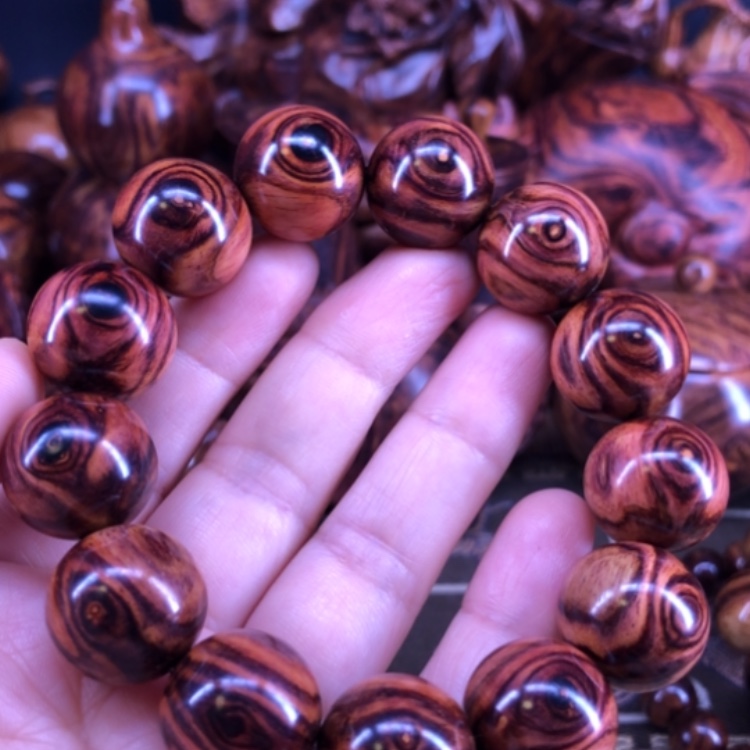 【闪购商品】黄花梨/降香黄檀手串/手链访*