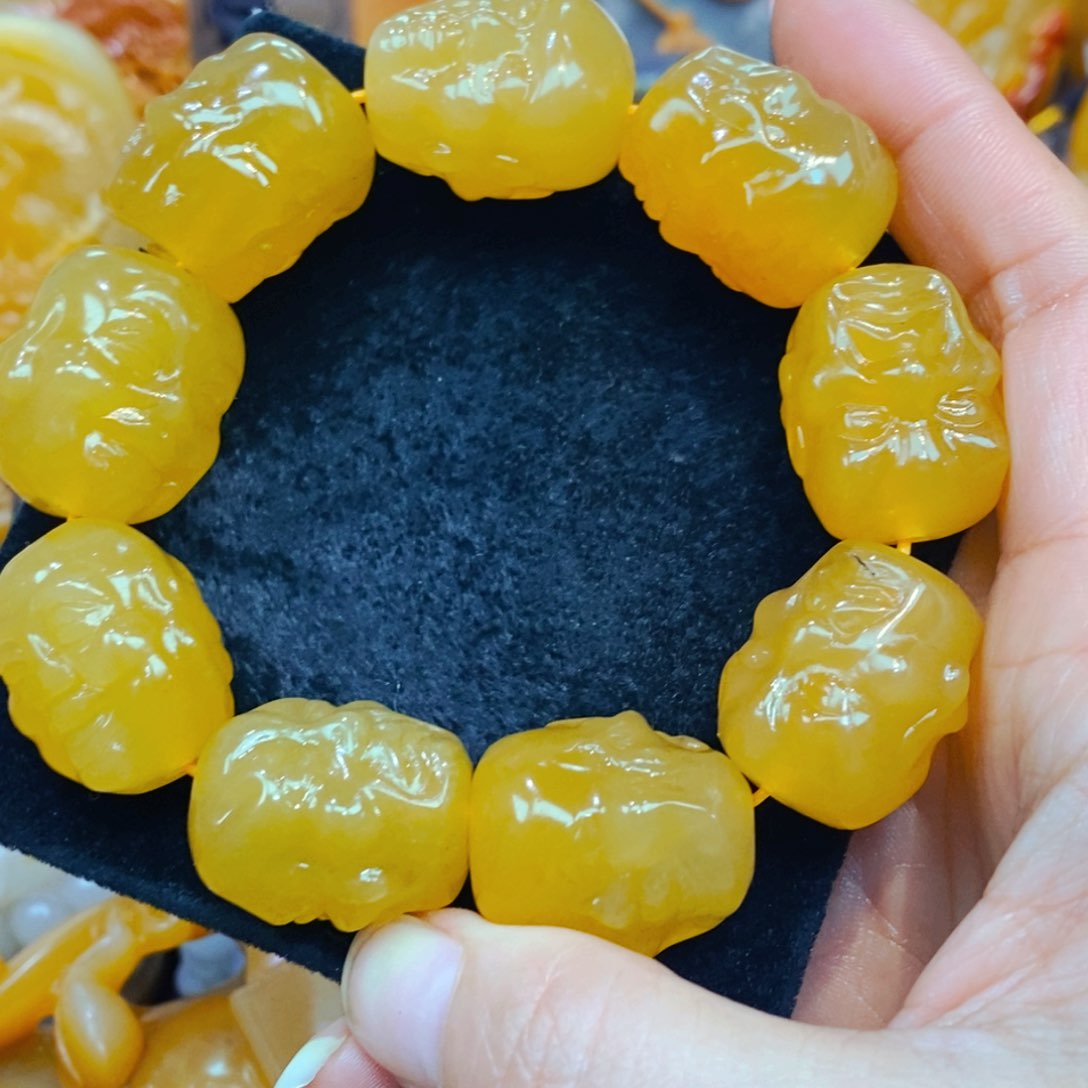 未镶嵌石英质玉（黄龙玉）吊坠(不含链)