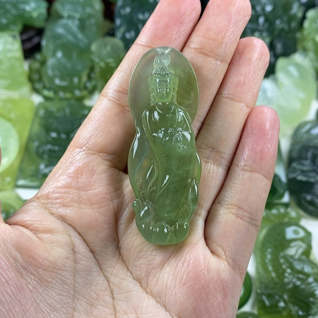 岫玉挂件未镶嵌挂件